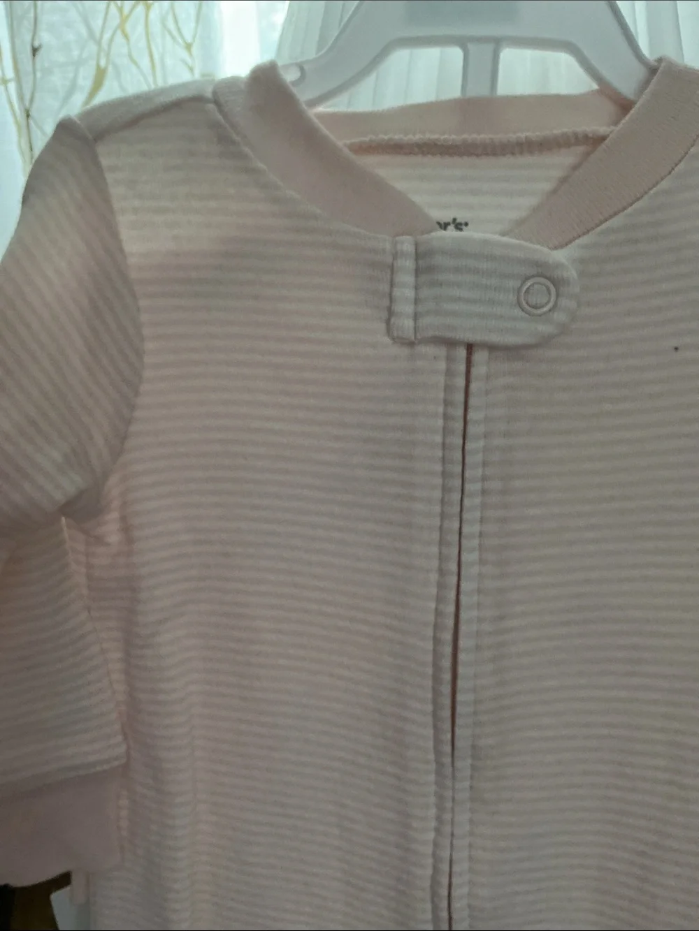 Carter's White Footed one Piece with Pink Sheep Print set of 2 NWT